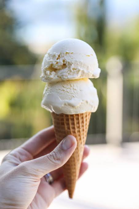 Classic vanilla ice cream