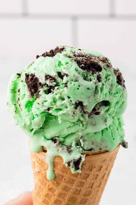 Mint chocolate ice cream
